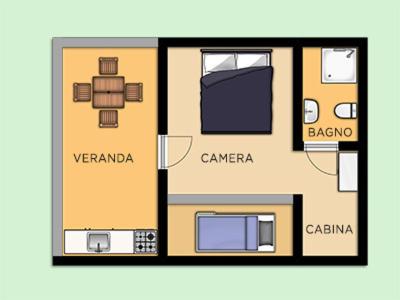 1 queen bed, 2 sofa beds