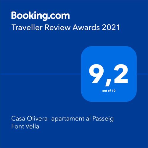 Casa Olivera- apartament al Passeig Font Vella