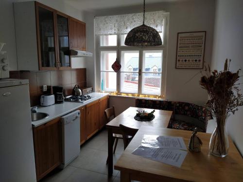 廚房, Apartman u Mlsneho medveda in 泰普拉河畔貝喬夫