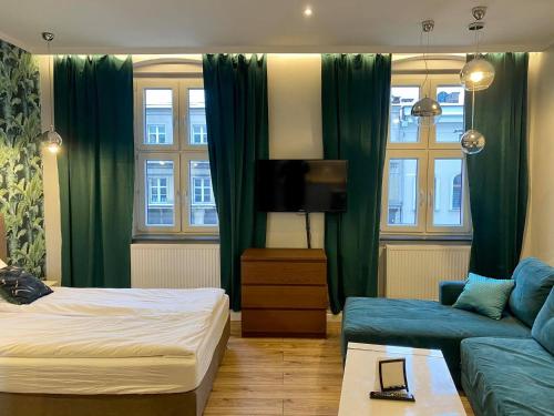 1 double bed, 1 sofa bed