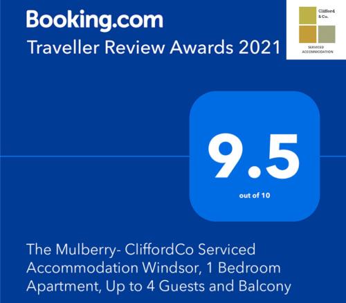 The Mulberry- CliffordCo Serviced Accommodation Windsor 1 Bedroom Apartment Up to 4 Guests and Balcony - image 14