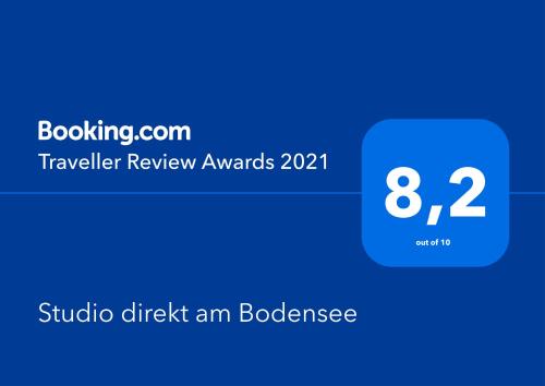 Studio direkt am Bodensee in Thal, Schweiz