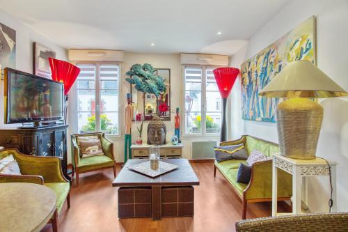 Maison de 2 chambres a Le Croisic avec magnifique vue sur la ville et WiFi a 800 m de la plage gîte à louer Le Croisic