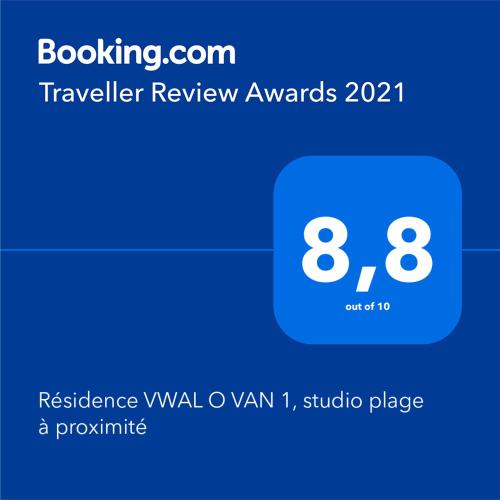 Résidence VWAL O VAN 1, studio plage à proximité 2