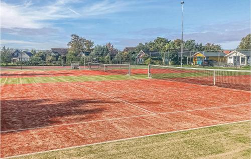 Nice stacaravan In Tzummarum With Outdoor Swimming Pool