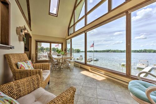 Lakehouse with View Dock Sunroom and 2 Decks! - image 2