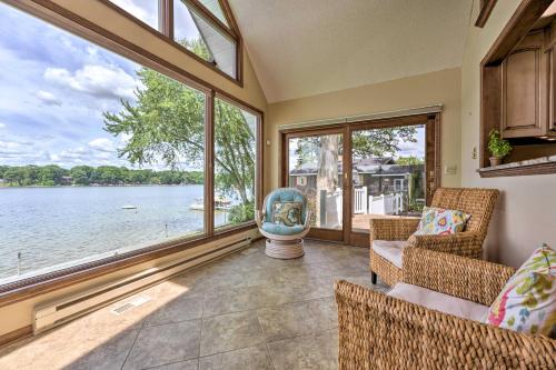 Lakehouse with View Dock Sunroom and 2 Decks! - image 11