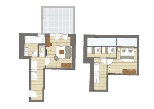 Suite, duplex, balcony