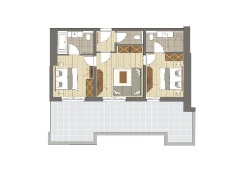 Deluxe Two-Bedroom Suite with Balcony