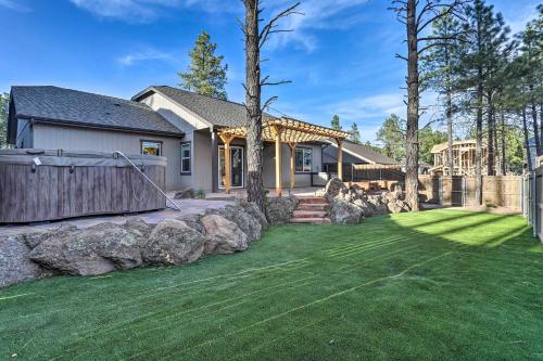 Chic and Modern Flagstaff Home with Hot Tub and Fire Pit