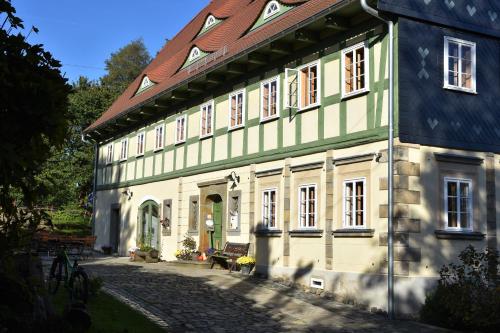 Viesnīcas āriene, Romantische Ferien auf dem nachhaltig ökologisch sanierten Bauernhof (Romantische Ferien auf dem nachhaltig okologisch sanierten Bauernhof) in Ebersbach-Neugersdorf