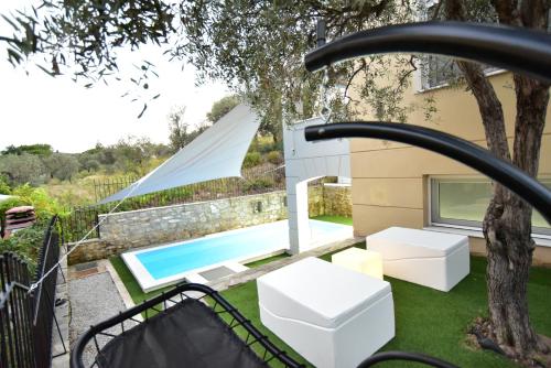 View, Alpha Delta Pool Suite in Kavala