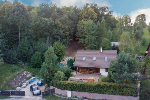 Wooden house in the heart of the Giant Mountains with own hill