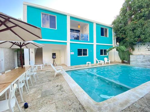 Piscina, Hotel Agua Dulce in Boca Chica