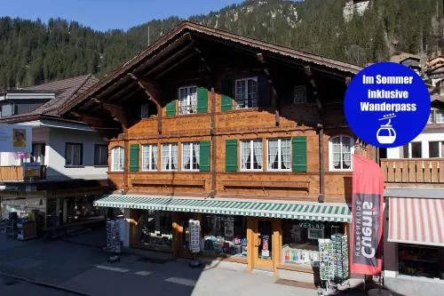 Im Zentrum in Adelboden, Schweiz