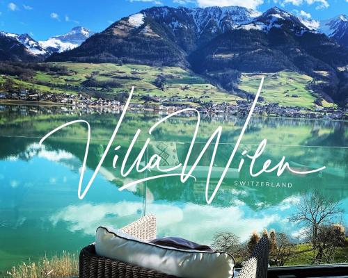 Luxury loft on top of Villa Wilen with tremendous views by the lake - Accommodation - Sarnen