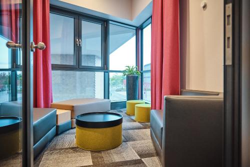 ห้องส่วนกลางสำหรับนั่งเล่น/ดูทีวี, Jugendherberge Oldenburg Mitgliedschaft erforderlich in โอลเดนแบร์ก