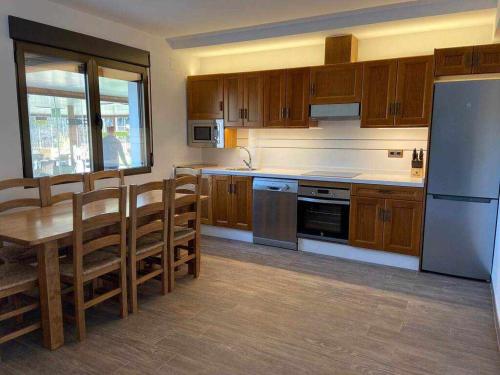 ห้องครัว, Casas Rurales Laguna La Tinaja in แมนซาราเนส