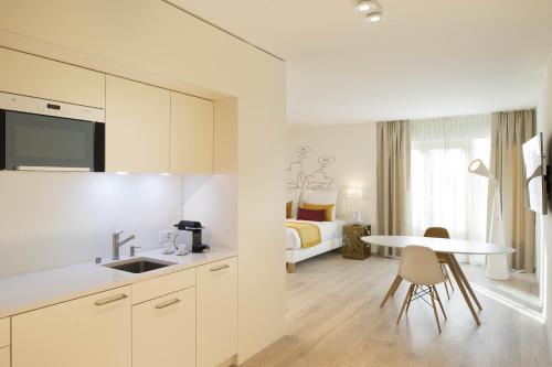 주방, 더 패시지 어반 리트리트 (The Passage - Urban Retreat) in 바젤