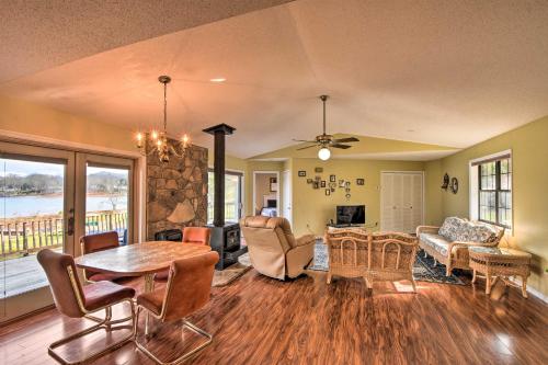Rustic Lake House with Yard Fire Pit and View - image 2