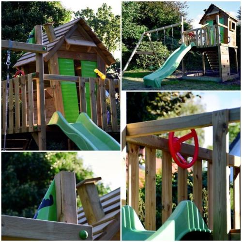 Playground, Sleeps 11 Large stunning luxury home close to Worcester & Malvern with hot tub, Summer pool orchard  in Powick