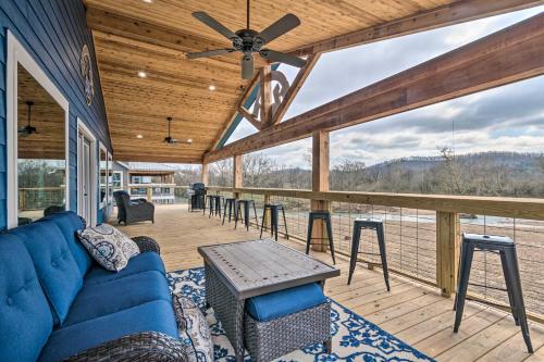 Upscale Riverfront Home with Beach and Fire Pit! in Glenwood, USA