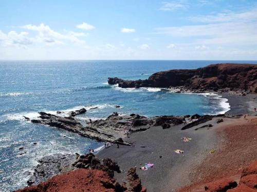 3 bedrooms house at El Golfo Lanzarote 500 m away from the beach with furnished terrace and wifi