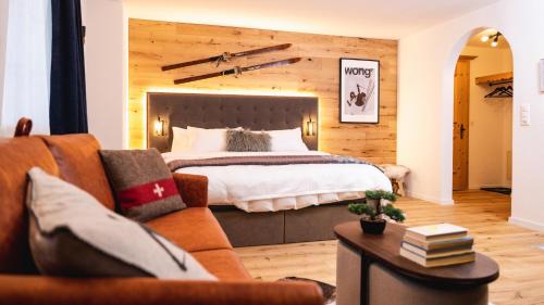  Wunderstay Alpine 16 Chic Studio Central Location, Pension in Klosters Serneus