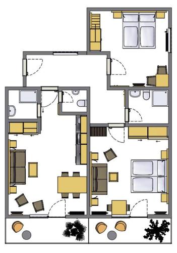 2 bedrooms, 4 beds