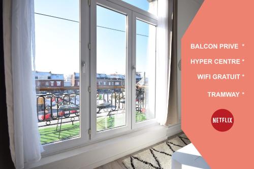 B&B Valenciennes - CHIC APPART DESIGN - HYPER CENTRE - TRAMWAY - FREE WIFI - leRelaisdOdile12 - Bed and Breakfast Valenciennes