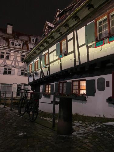 Schiefes Haus in Ulm, Deutschland