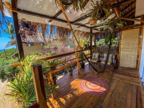 Balcony/terrace, Shaka House in Puerto Escondido