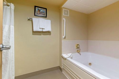 ห้องน้ำ, คอมฟอร์ต อินน์ เมคคานิคส์เบอร์ก แฮริสเบอร์ก เซาท์ (Comfort Inn Mechanicsburg - Harrisburg South) in เมคานิกส์บูร์ก (PA)