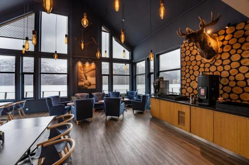 Restaurante, Akrafjordtunet Apartments in Etne