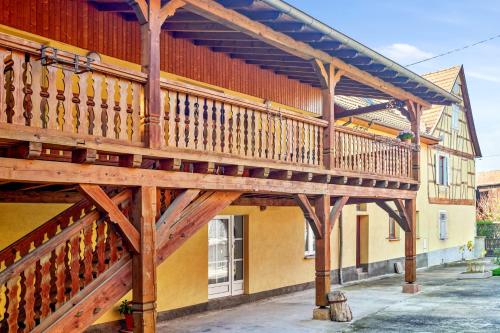 Erkély/terasz, Maison charmante avec jardin à Stotzheim | Climatisation incluse (Maison charmante avec jardin a Stotzheim | Climatisation incluse) in Stotzheim