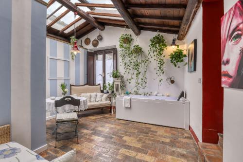 Bañera de hidromasaje, B&B dei Papi Boutique Hotel in Viterbo