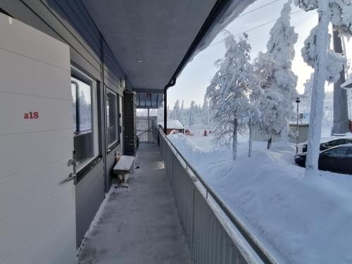 Exterior view, Vuosselin Helmi Apartments in Kuusamo