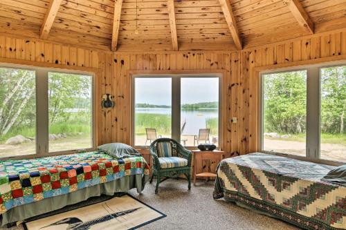 Rustic Cozy Cabin on Island Lake with Fire Pit, Dock in Park Rapids (MN)