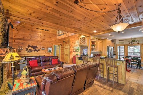 Private Cartecay River Home with Hot Tub and Game Room