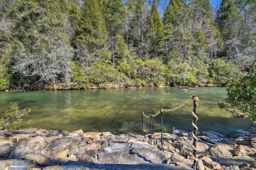 Private Cartecay River Home with Hot Tub and Game Room