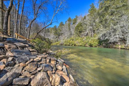 Private Cartecay River Home with Hot Tub and Game Room