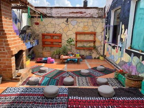 Balcony/terrace, Hostal La Isla in San Cristobal De Las Casas