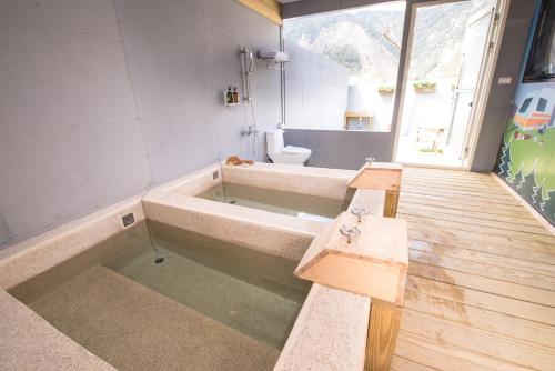 Bathroom, Mountain Moon Hot Spring Camp Site in Liouguei District