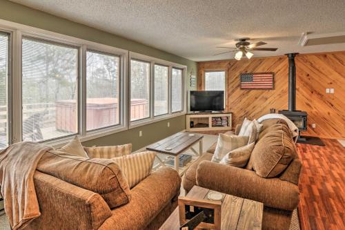 Treetop Hideaway with Lake Views and Fire Pit!