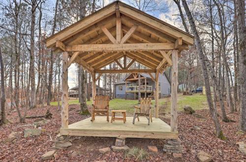 Creek-View Getaway with Deck, Yard, and Fire Pit!