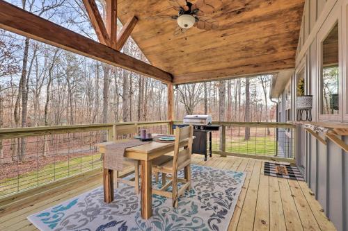 Creek-View Getaway with Deck, Yard, and Fire Pit!