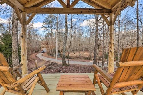 Creek-View Getaway with Deck, Yard, and Fire Pit!