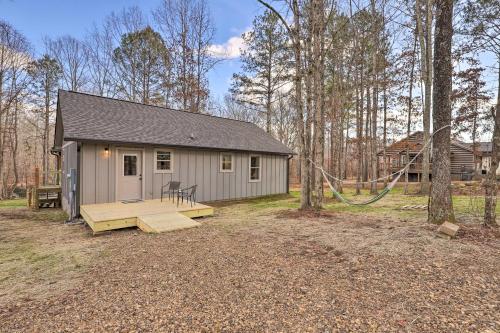 Creek-View Getaway with Deck, Yard, and Fire Pit!