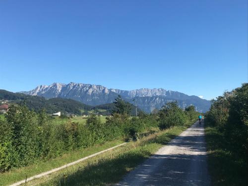 Ferienwohnung Dräxl Garten und Bergblick