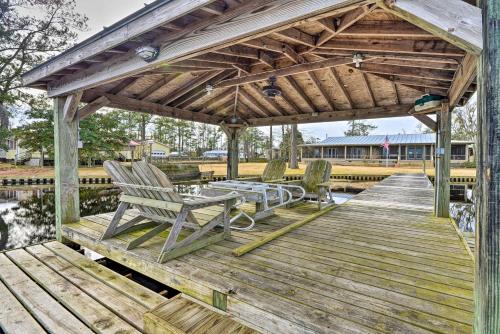 Waterside Belhaven House and Cottage with Porch and Dock